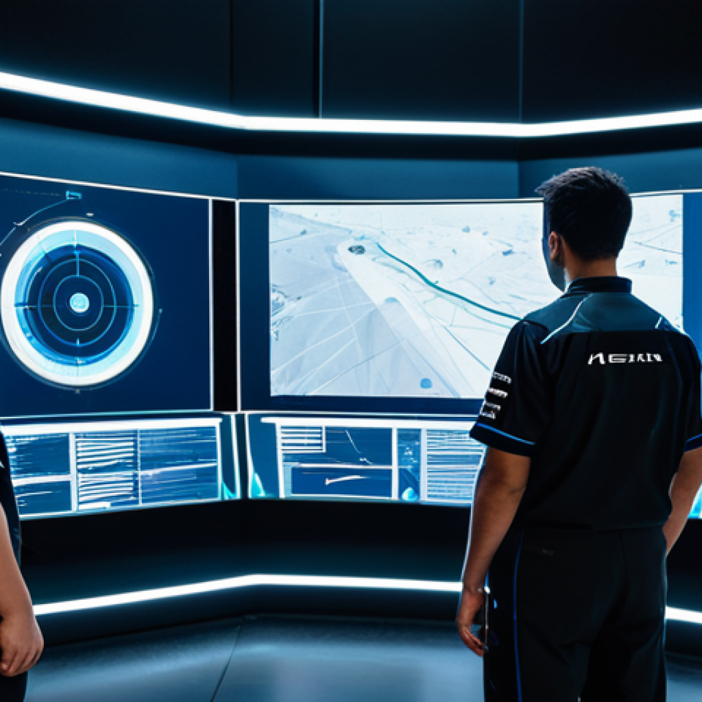 **Prompt 1: New Meta & Strategic Adaptation**
    A professional esports team, a diverse group of four individuals, focused intently around a futuristic holographic display in a clean, high-tech strategy room. They are wearing modest, branded team uniforms. The display shows abstract data visualizations and strategic overlays, hinting at evolving game dynamics. The atmosphere is one of intense concentration and intellectual engagement.
    **Quality & Safety Modifiers:** perfect anatomy, correct proportions, natural pose, well-formed hands, proper finger count, natural body proportions, professional photography, high quality, safe for work, appropriate content, fully clothed, professional.