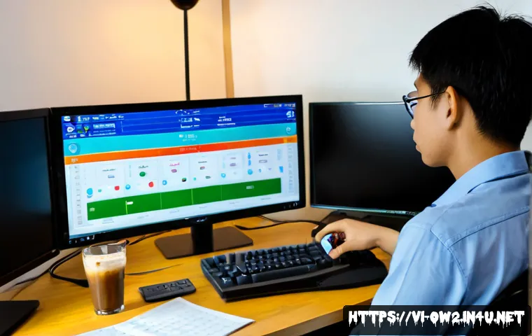 Home 17 오버워치2 개인 기록 분석 도구 - Photorealistic Vietnamese young adult gamer reviewing a personal competitive shooter performance das...